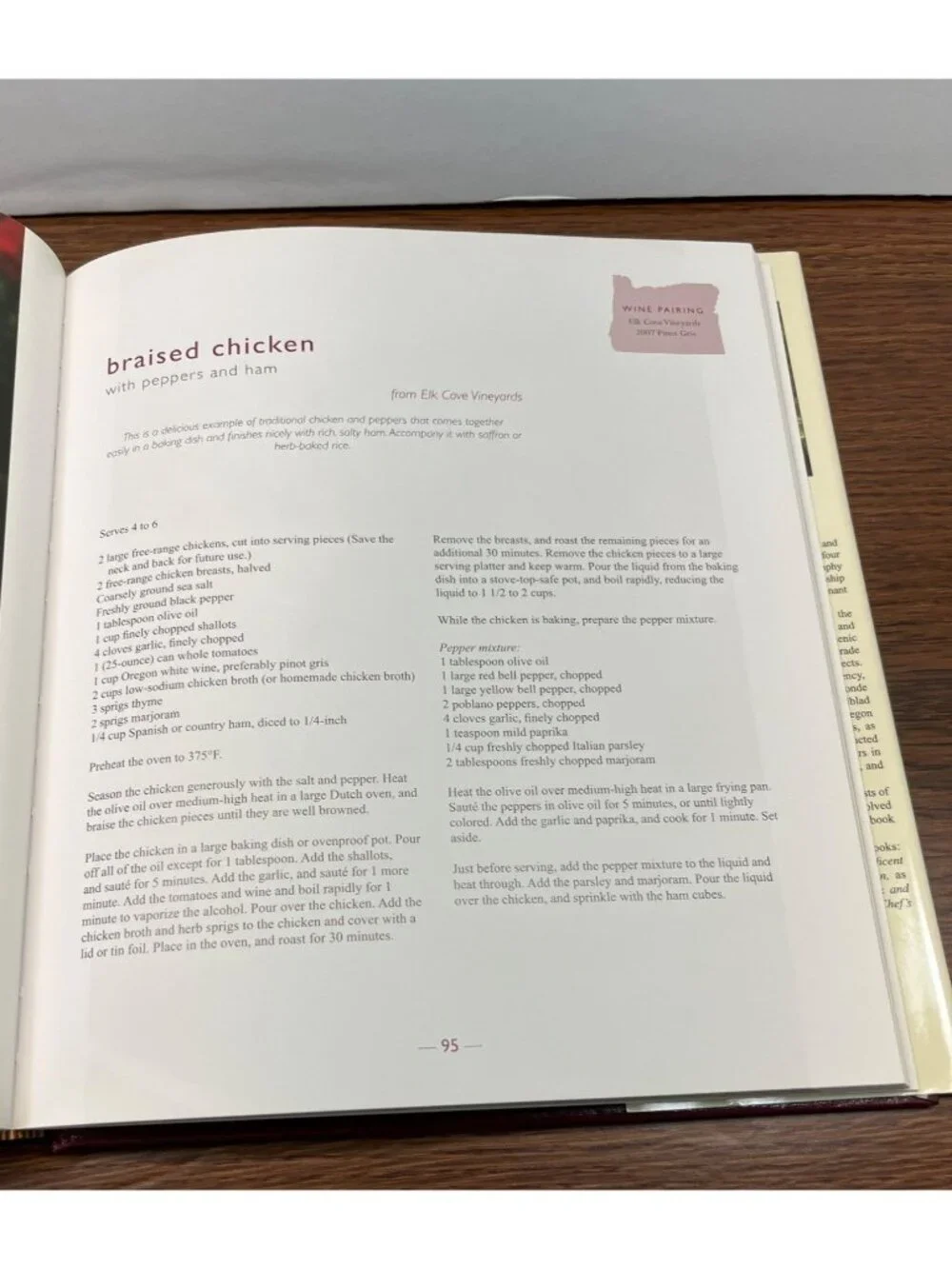 The Vintners Kitchen Cookbook William King SIGNED Celebrating Wines of Oregon